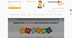 Desktop Screenshot of fortbildung33.de