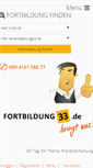 Mobile Screenshot of fortbildung33.de