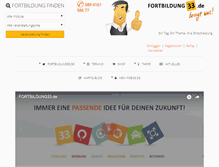 Tablet Screenshot of fortbildung33.de